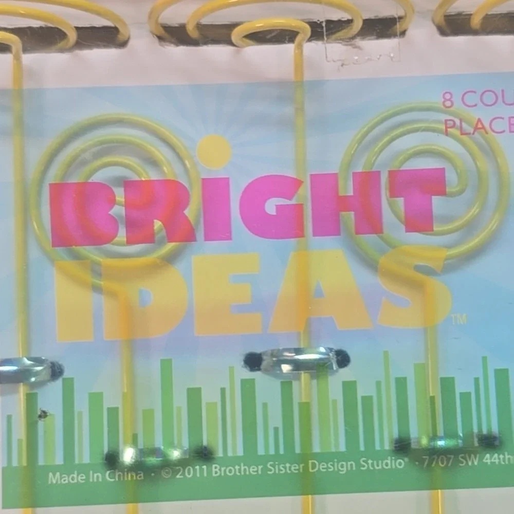 Set Of‎ 14 Bright Ideas Spiral Place Card Holders